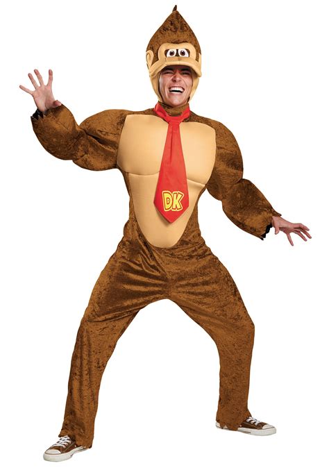 Donkey kong adult costume - Perfect for group costumes! Disguise's Donkey Kong Costume includes everything you need in order to put together a perfect Donkey Kong Costume.